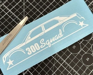 300 Squad Car Silhouette Decal Sticker for Lowered Chrysler 300c 1st gen - Picture 1 of 4