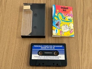 VIC 20 C64 Postern Snake Pit Cassette - Rare & Working -👽👾Retro Gift Idea👾👽 - Picture 1 of 12