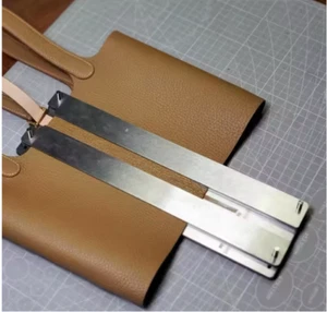 304 Stainless Steel Manual Leather Positioning Ruler With Precision Scale DYI j - Picture 1 of 5
