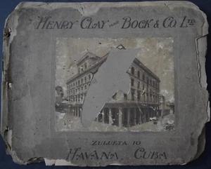 ANTIQUE HAVANA CUBA "HENRY CLAY BOCK & CO. CIGAR CATALOG SPECIMEN/PROFF/PRINT# R - Picture 1 of 11