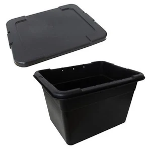 Grab Kunststoff Outdoor Box schwarz 55L & schwarzer Haltedeckel - Bild 1 von 3
