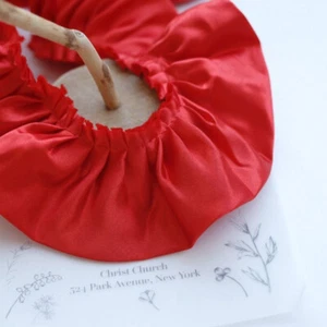 3 Yards Satin Faux Silk Ruffles Edging Ribbon Trimming Pleated Frill Retro Craft - Picture 1 of 26