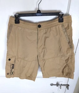 Vintage Y2K Ralph Lauren RLX Cargo Snaps Board Short Nylon Khaki Golf Men M Logo - Picture 1 of 9