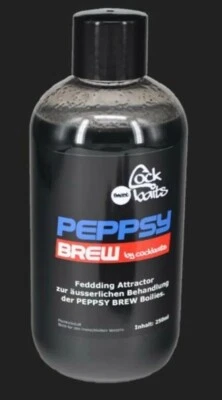 Cockbaits Liquid PEPPSY BREW - 250g Flasche Angeln Karpfen Liquid Karpfen Angeln - Bild 1 von 2