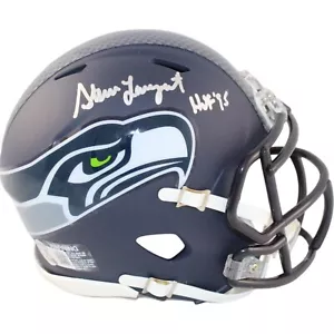 Steve Largent Signed Seattle Seahawks Mini Helmet HOF Beckett 44425 - Picture 1 of 5