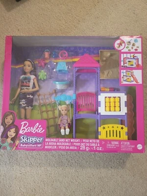 Mattel Barbie Skipper Babysitters Inc Climb N Explore Playground Dolls + Playset