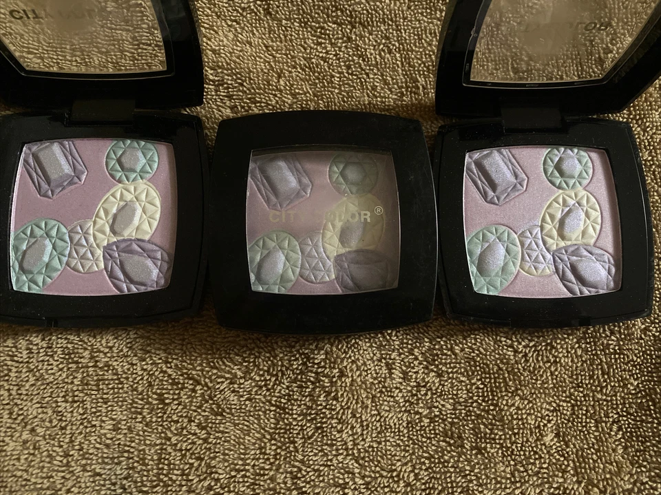 3X City Color Mosaic Eye Shadow Palette Sapphire Jewels 0.21 oz. NWOB IMPERFECT - Image 1 of 1