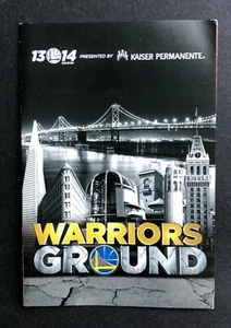 Vintage 2013-2014 Golden State Warriors Pocket Schedule Curry, Thompson, Green - Picture 1 of 1