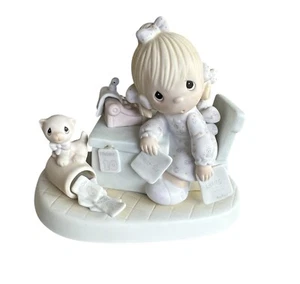 1982 Precious Moments #E9254 Praise The Lord Anyhow Porzellan Figur. No Box - Bild 1 von 6