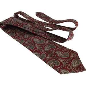 Vintage Gant Mens Paisley Silk Tie Red & Blue Elegant Design - Picture 1 of 4