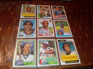 2001 Topps Traded Classics 28 Card Reprint Lot, Ozzie Smith, Reggie Jackson 