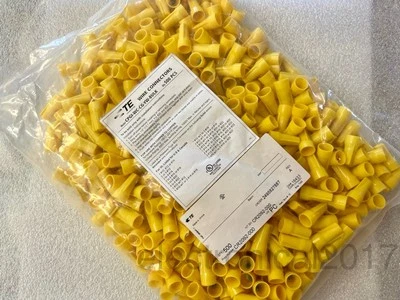 Лот 500 шт. соединители проводов TE, закручивающееся соединение 22-10 AWG, желтые гайки - Изображение 1 из 4