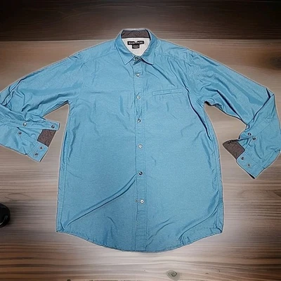 Exofficio Green Outdoors Snap Front Shirt Vented Lightweight Mens Large - Image 1 of 4