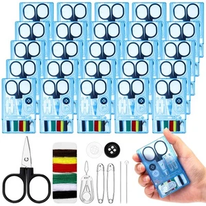 25 Boxes Mini Travel Sewing Kit Quick Fix Sewing Kits Bulk Basic Portable Pre... - Picture 1 of 6