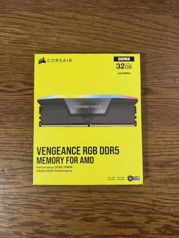 Corsair Vengeance RGB DDR5 RAM 32GB (2x16GB) - 6400 MT/S Foto 1 de 4