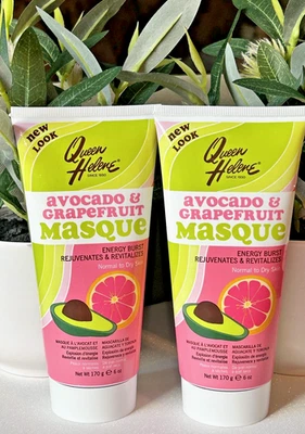 2X Queen Helene, Avocado & Grapefruit Masque Energy Burst Normal to Dry Skin +🎁 - Image 1 of 4