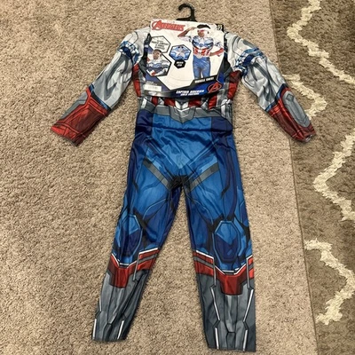 Nuevo con etiquetas Disfraz de Halloween Capitán América Niño Talla Mediana (8-10) Marvel Foto 1 de 4