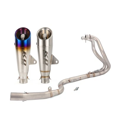 For Kawasaki Ninja 250 300 Z250 2013-2016 Exhaust Muffler Slip On Header Pipe - Image 1 of 4