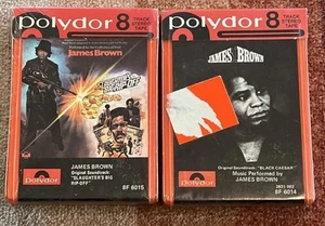 Sealed James Brown 8-Track Lot Black Caesar & Slaughter OST Polydor Funk Soul - Picture 1 of 4
