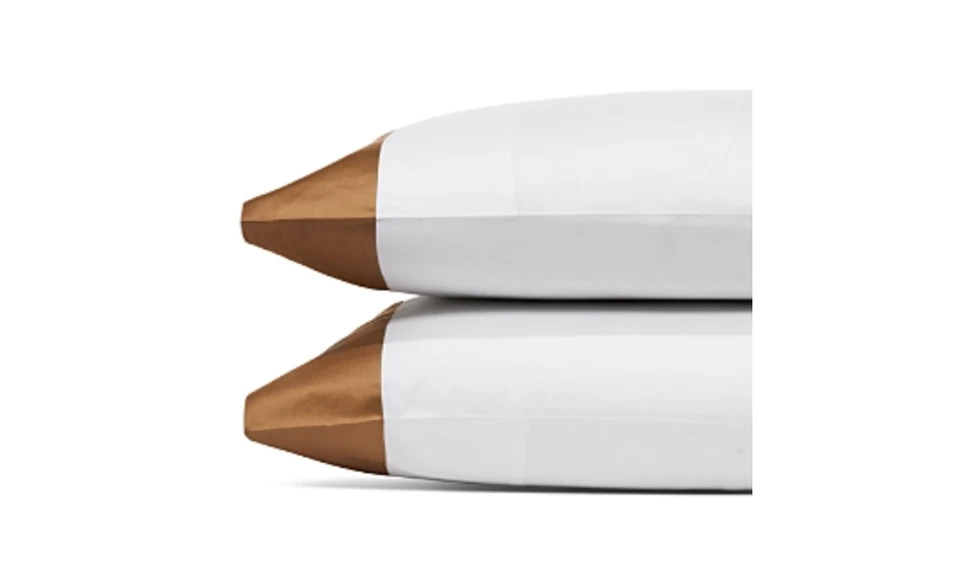 Par de fundas de almohada puño italiano Hudson Park Collection - Exclusivas nuevas con etiquetas Foto 1 de 2