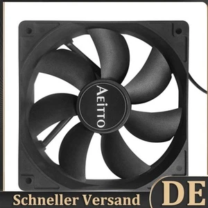 Boîtier ordinateur PC 120mm 4 Broches Refroidissement CPU Refroidisseur Ventilateur DC 12V Silencieux Radiateur - Photo 1/12