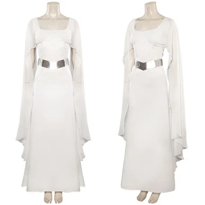 A New Hope Princesa Leia Organa Vestido Disfraz Cosplay Halloween Carnaval Conjunto Foto 1 de 4