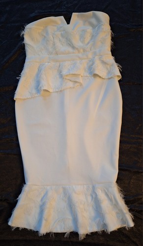 OFF WHITE Abito ASOS EDITION taglia 12 colore bianco sporco