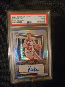 Steve Kerr 2023 Donruss Optic ' Optic Graphs ' Graded 9 Mint By PSA #OG-KER - Picture 1 of 2