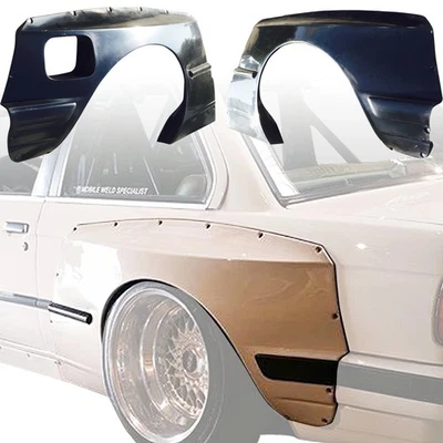 VSaero FRP TKYO Wide Body Fender Flares (rear) 75mm 318i 2dr Coupe for 3-Series Foto 1 de 4