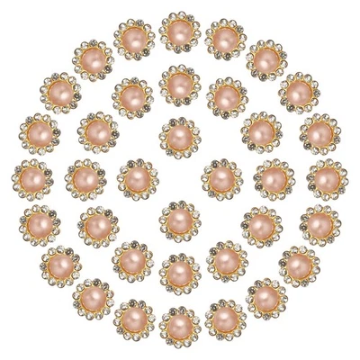 12mm Sunflower Pearl Sew on Rhinestones 200 Pcs for Bedazzling Champagne Foto 1 de 4