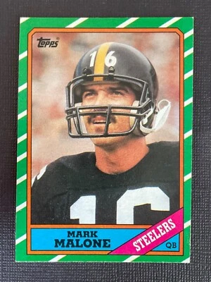 Mark Malone 1986 Topps Football Card #281 -Pittsburgh Steelers Quarterback - Image 1 of 2