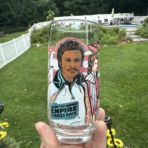 STAR WARS EMPIRE STRIKES BACK GLASS Lando Calrissian 1980 Burger King Coca-Cola - Picture 1 of 5