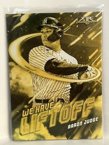 2021 Topps Fire We Have Liftoff Gold Minted Aaron Judge #WHL-12 New York Yankees