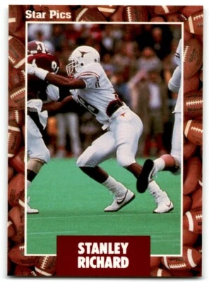 1991 Star Pics Football Stanley Richard Texas Longhorns #86 - Image 1 of 2