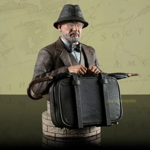 DST Indiana Jones e l'ultima crociata Dr. Henry Jones Sr. Statua Busto - Foto 1 di 4