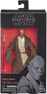 FIGURA DE ACCIÓN HASBRO STAR WARS SERIE NEGRA MACE WINDU 6" - Imagen 1 de 5