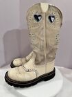Ariat Baby Buck Women?S 5 1/2B Bone  Leather Cowboy Boots