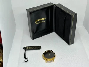 Genevex Black Face Silver Diamond Crystal Accent (Works, No Band) - Picture 1 of 7