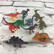 Miniature 2” Dinosaure Figurines Lot De 10 Assorti Espèces Couleurs Jurassique