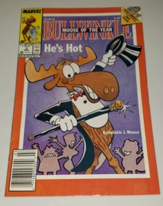 BULLWINKLE AND ROCKY #3 MARCH 1988 Marvel Comic Book - Tear on Back Cover - Picture 1 of 21