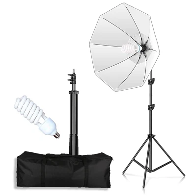 Octagon Umbrella Softbox Lighting Kit Studio Photography Continuous 70cm - Image 1 of 4