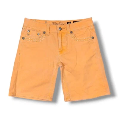 Miss Me Boyfriend Orange Denim Shorts Women's Size 27 Style JB5014H81 - Image 1 of 4