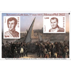 Mónaco - Bloque Monacófilo - Honor V, Napoleón I - Imagen 1 de 1