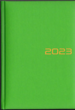 Buchkalender, Chefplaner,Tageskalender Brunnen 2023  A5  1 Tag 1 Seite Grün