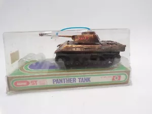 RARE 70s Bandai Japan B/O Motorized German Panther Tank MIB Ideal Mini Motorific - Picture 1 of 4