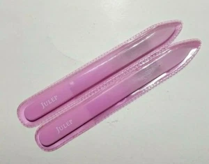 2 x JULEP Crystal Nail File Fine Grit Glass Professional Nails ~Pink~In Package  - Picture 1 of 1