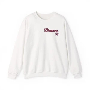 Braves 98 Unisex Heavy Blend™ Crewneck Sweatshirt - Retro Casual Style - Picture 1 of 13