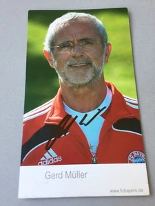 GERD MÜLLER  Weltmeister 1974 Bayern München signed Autogrammkarte  9x15,5  - Picture 1 of 1