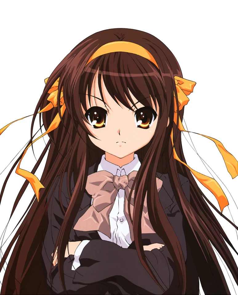 Suzumiya Haruhi no Yuuutsu Weatherproof Waifu Anime Sticker 6" Car Decal - Image 1 of 1