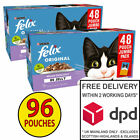 Felix Mixed/Favourites Selection Cat Food in Jelly 96 x 100g Pouch Giant Pack